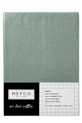 Meyco - Meyco Baby Fitted Sheet 2-Pack for Junior Bed - Uni Stone Green (70x140/150cm) - Mari Kali Stores Cyprus